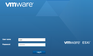 ESXi Host Client login